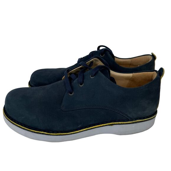 Samuel Hubbard Shoes Nubuck Leather Lace Up M1100-016 Navy Mens Size 10 Wide - Picture 2 of 10
